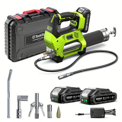 #ad Taskstar Cordless Grease Gun 12000PSI 6.7 oz min Battery Powered with 2xBattery $109.00