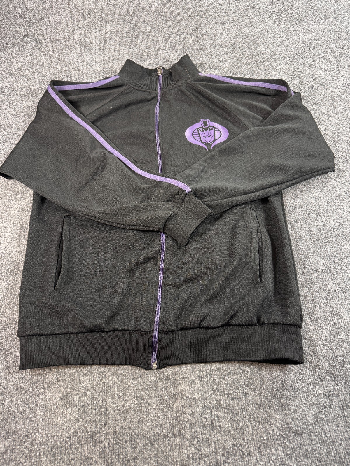 Transformers Men's Jacket Medium Black Purple Dec… - image 1