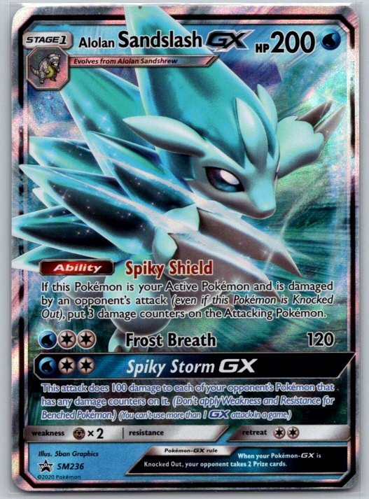 Alolan Sandslash GX SM236 SM Promos NM