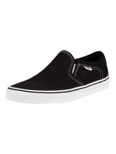 Image of Vans Men's Asher Canvas Trainers, Black
