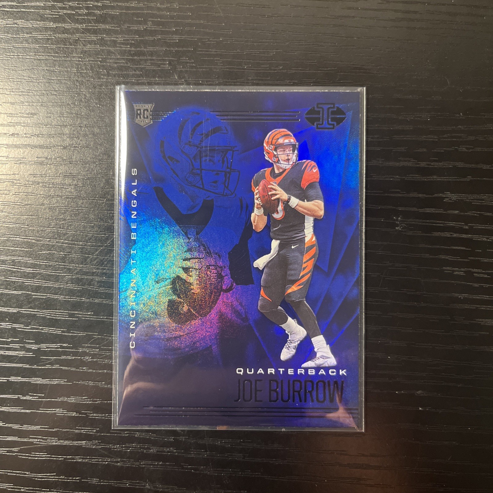 2020 Panini Illusions - Joe Burrow #5 Trophy Collection Sapphire (RC)