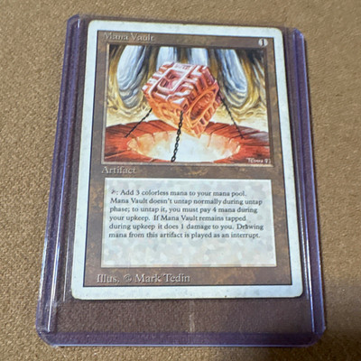 MTG Mana Vault Revised Edition Rare Colorless Artifact Card Regular English 1