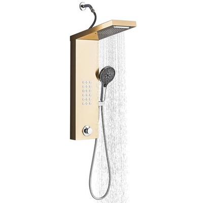 Shower Panel Tower System,Rain Shower Head Rainfall Waterfall Shower,Handheld...