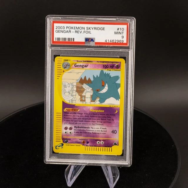 2003 Pokemon Skyridge Gengar #10/144 Reverse Holo PSA 9 MINT