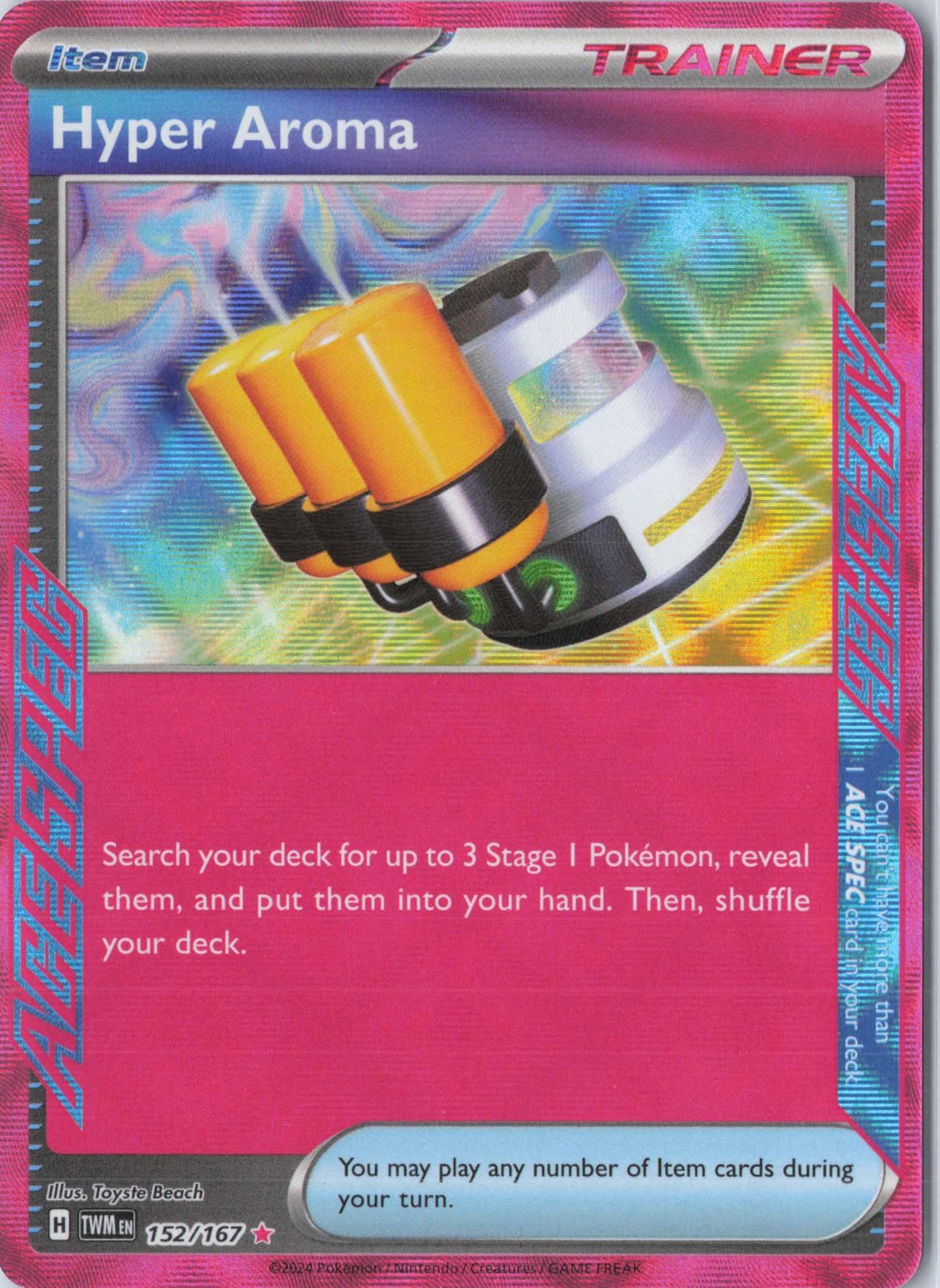 Hyper Aroma ACE SPEC Rare SV06: Twilight Masquerade 152/167 NM