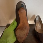 Gucci Women’s Brown Leather Pointed Toe Pumps Slip-On Logo *Read description* — photo 10