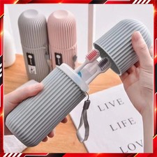 Travel Toothbrush Toothpaste Holder Case, Portable Camping Storage Box