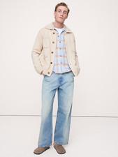 Men's Italian Cotton-Blend Sweater Jacket