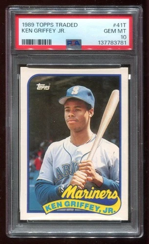 1989 Topps Traded 41T Ken Griffey Jr. PSA 10 Gem Mint Seattle Mariners HOF