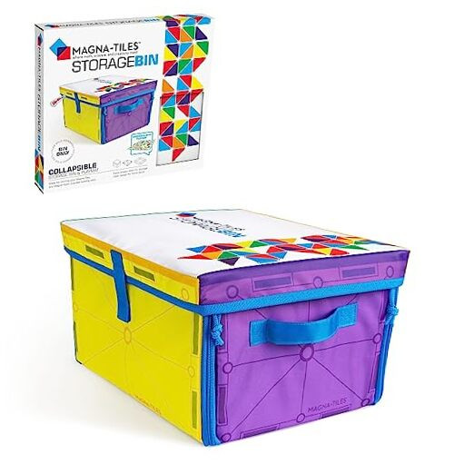 Storage Bin & Interactive Play-Mat, The ORIGINAL Magnetic Building Brand