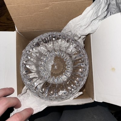 MIKASA FULL LEAD CRYSTAL 6'' Candy Mint Bowl IMPULSE Design NWT