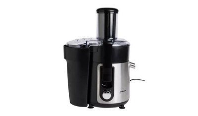 Cookworks 800W Entsafter Obst Gemüse Extraktor 1L 2 Geschwindigkeiten Schwarz 3631634 N