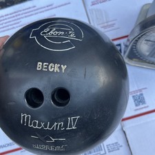 Ebonite Maxim IV Supreme Drilled Black Bowling Ball