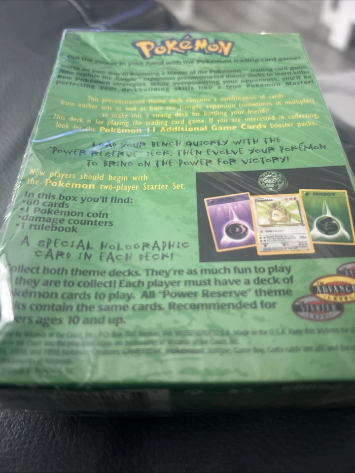 Pokemon TCG 1999 | Jungle Theme Deck | WOTC | New and Sealed | POWER RESERVE - Image 4 of 4