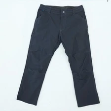 Kuhl Renegade Pants Men's 36x30 Coal Gray Articulated Knee Stretch Hiking Cargo