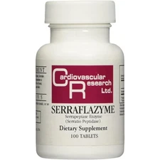 Serraflazyme Serrapeptase Enzyme Dietary Supplement 100 Tablets Exp. 10/2026