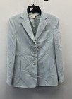 Vintage 90s Casual Corner Women's Light Blue 3-Button Pant Suit Set Sz 6 — photo 2