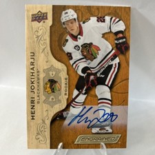 Henri Jokiharju 2018-19 Upper Deck Engrained Rookie Auto #96
