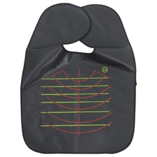 Friseur Friseurumhang schwarz Gummi Haarumhang Schal 69,00 x 45,00 x 0,10 cm
