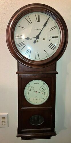 HOWARD MILLER LAWYER II WALL CHIME CLOCK IN WINDSOR CHERRY Model 620-249  - Picture 1 of 9