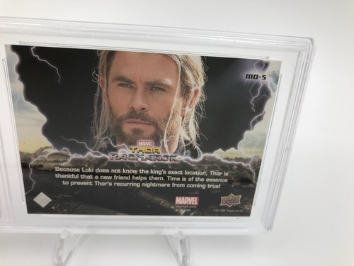 CHRIS HEMSWORTH PSA AUTO Signed card THOR: RAGNAROK grade MARVEL PSA GEM MINT 10 - Picture 4 of 10