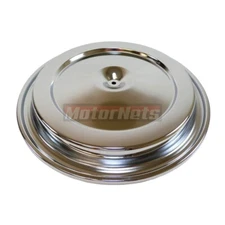 Air Cleaner Lid Fits Small Block Chevy 15-1/2" Diameter Chrome Top SBC 15-3/8