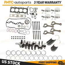 Engine Overhaul Rebuild Kit & Crankshaft & 4 Con Rods For Hyundai KIA G4KE 2.4L