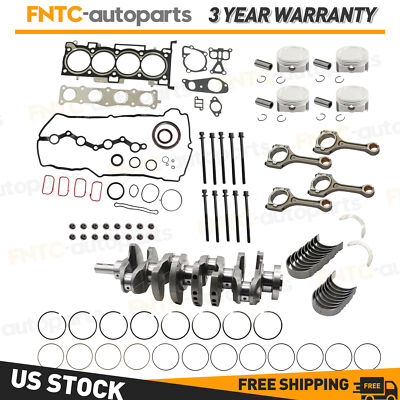 #ad #ad Engine Overhaul Rebuild Kit amp; Crankshaft amp; 4 Con Rods For Hyundai KIA G4KE 2.4L $215.99