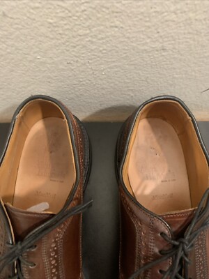 ALLEN EDMONDS MacNeil Shell Cordovan 9097 Brown Longwingtip Men Sz