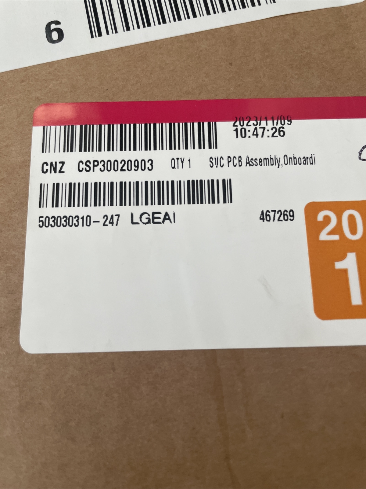 Scheda Di Controllo Frigorifero LG CSP30020903 | Nuova Originale
