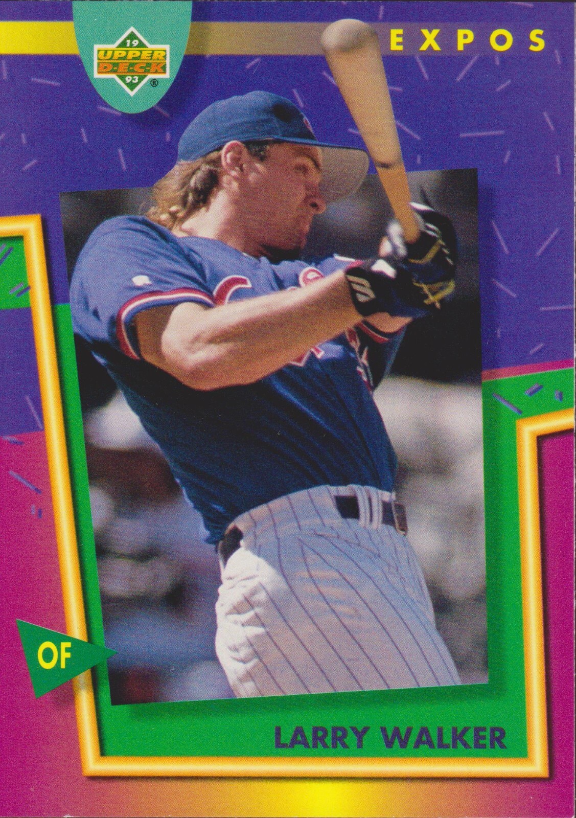 1993 Upper Deck Fun Pack #98 Larry Walker Montreal Expos Baseball Card