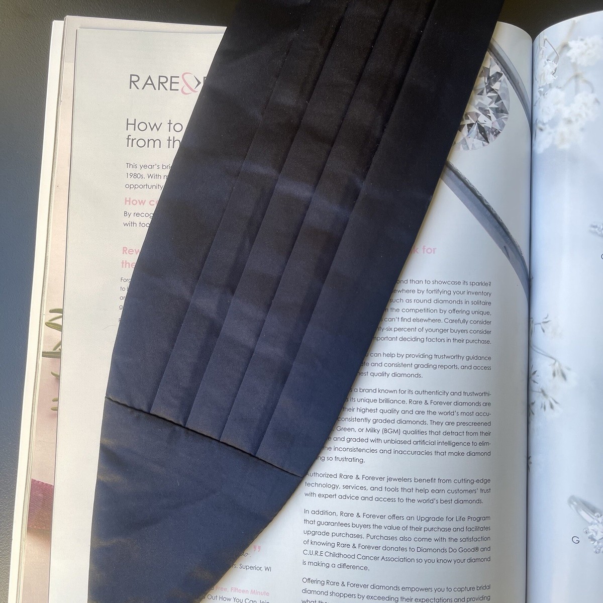 Cummerbund,Elegant Three Pleat Saxe Blue Silk Crepe De Chine  display picture 3