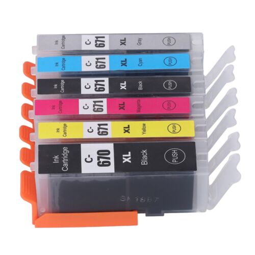 670-671 Printer Cartridges With Ink Cartridges Suitable For Mg5760 / M WAS - Photo 1/12