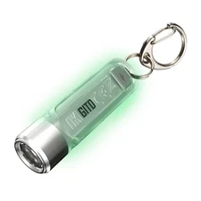 NITECORE TIKI GITD 300 Lumen USB-C Keychain Flashlight - UV and High CRI LED