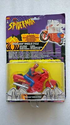 1995 Marvel Comics Spider-Man Wheelie Cycle Figure by Toybiz