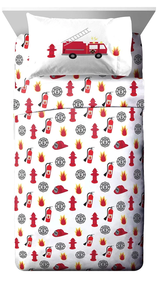 Jay Franco Trend Collector Go Fire Truck Go 5 Piece Twin Bed Set - Includes C... - Image 3 of 4