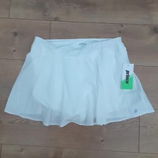 Prince Women's XL Match Flounce Tennis Skort White Athleisure Liner New