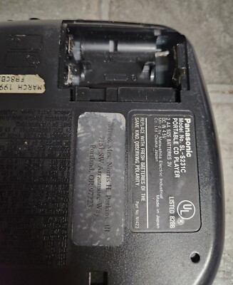 Panasonic SL-S231C Portable Car CD Player XBS Walkman NO BATTERY