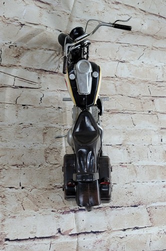 Vintage Fatto a Mano Nero Indiano Moto Motocicletta Perfetto Regalo per Bikers - Foto 6 di 6