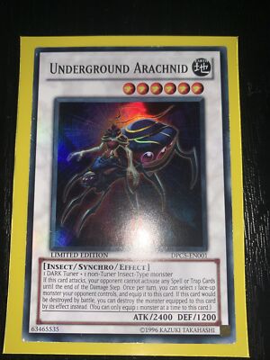 Underground Arachnid DPC5-EN001 Super Rare Yu-Gi-Oh Card Limited Edition New | eBay UK Underground Arachnid DPC5-EN001 Super Rare Yu-Gi-Oh Card Limited Edition New | eBay UK