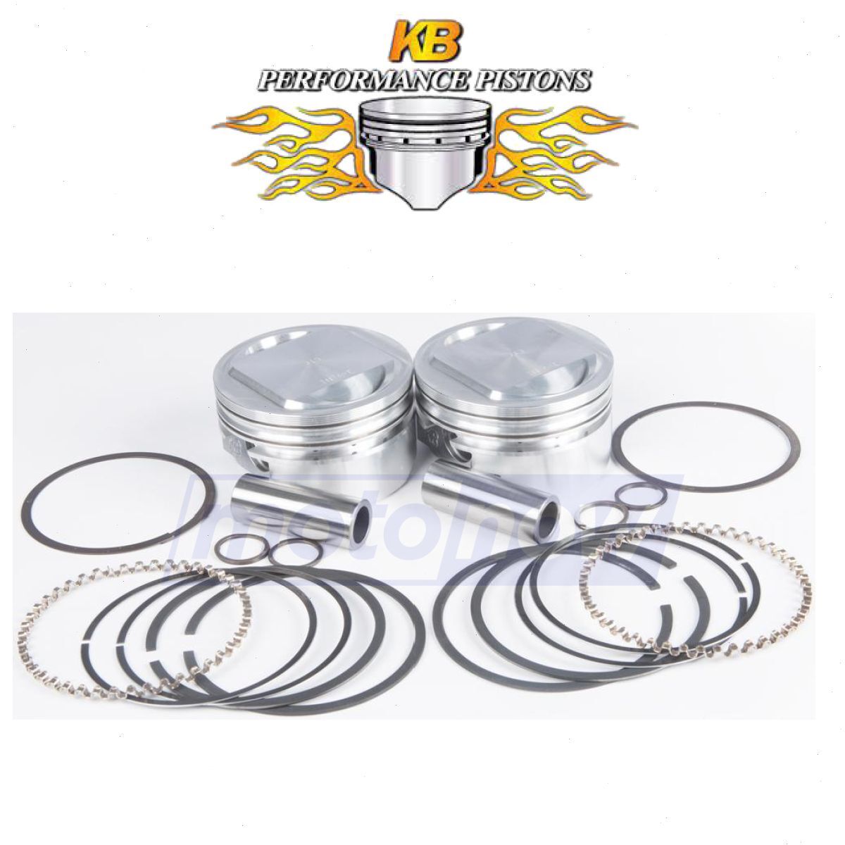 KB Cast Piston Set for 2000-2006 Harley Davidson FXSTB Night Train - Engine ml