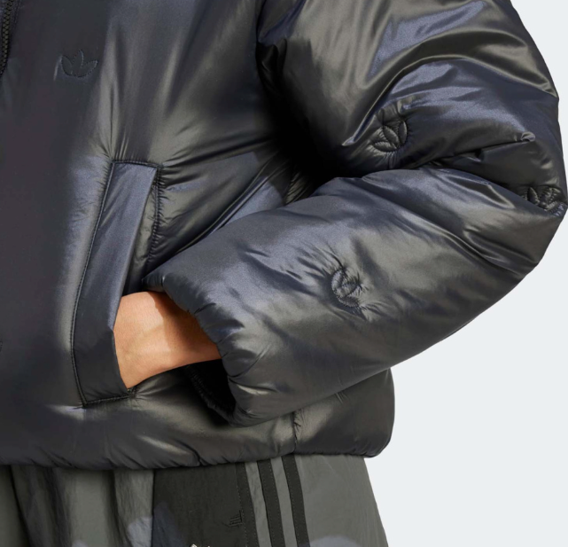 ダウンジャケット・コート adidas monogram puffer jacket black adidas Originals Monogram Puffer Jacket Women's Casual