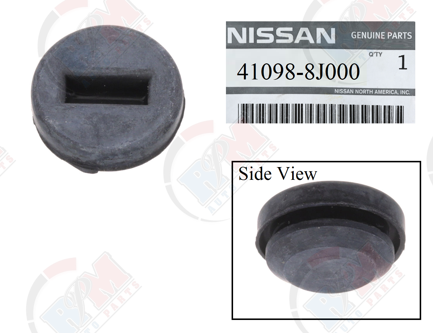 Rear Brake Backing Plate Rotor Inspection Plug 410988J000 for Nissan