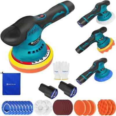 Dual Action Car Polisher, Random Orbital Polisher Buffer Polisher 6 ...