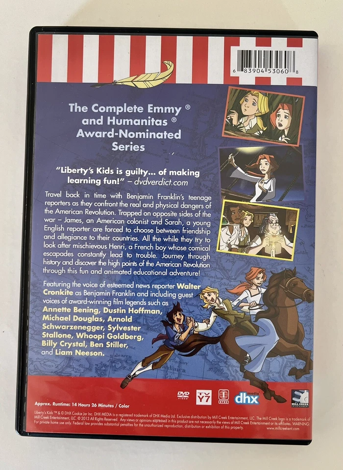 Libertys Kids The Complete Series DVD 4 Disc Set TV Show Education History - Image 2 of 4