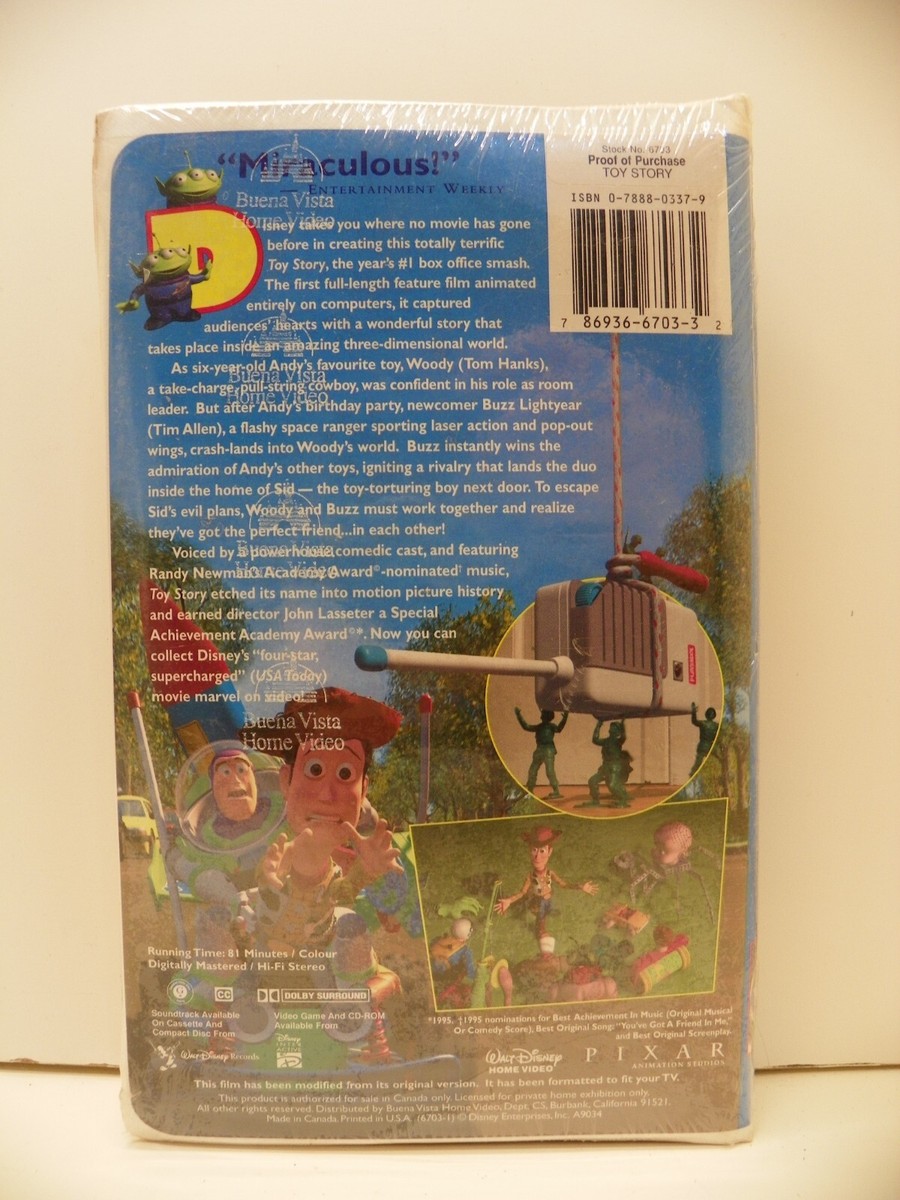 (未使用･未開封品)Toy Story [VHS] Walt Disney's Toy Story VHS Factory sealed Unopened | eBay