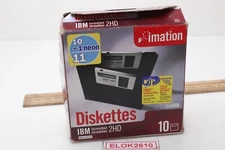 Imation 2HD IBM Formatted Diskettes 3.5" 1.44 MB Box of 10 New In Box USA