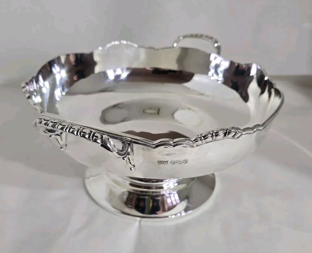 マッピン&ウェップ Antique sterling silver Punch bowl. Sheffield 1959. By Mappin