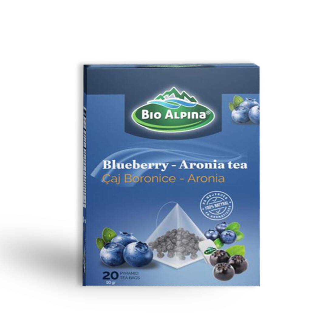 Blueberry - Aronia Pyramid Tea Bags - 100% Natural Aronia Berry Herbal ...