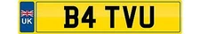 BAT Private number plate cherished registration B4 TVU personal car reg